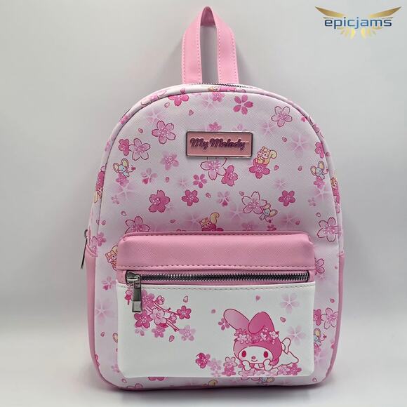 Sanrio Hello Kitty and Friends My Melody Cherry Blossom Floral Mini Backpack Bag - Picture 1 of 5